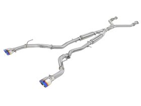 2016-2019 Infiniti Q50 V37 Base/Sport/Red Sport 400 V6 3.0L Takeda 2-1/2" 304 Stainless Steel Cat-Back Exhaust System - 49-36132NM-L