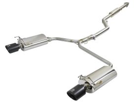 2013-2017 Honda Accord LX/EX/EX-L 2.4L Sedan Takeda 2-1/2" to Dual 1-3/4" 304 Stainless Steel Cat Back System - 49-36605-B