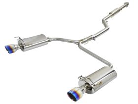 2013-2017 Honda Accord LX/EX/EX-L 2.4L Sedan Takeda 2-1/2" to Dual 1-3/4" 304 Stainless Steel Cat Back System - 49-36605-L