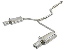 2013-2017 Honda Accord LX/EX/EX-L 2.4L Sedan Takeda 2-1/2" to Dual 1-3/4" 304 Stainless Steel Cat Back System - 49-36605
