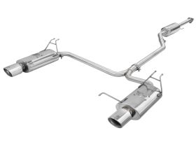 2008-2012 Honda Accord V6 3.5L Takeda 2-1/4" to 2" 304 Stainless Steel Cat-Back Exhaust System - 49-36612