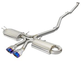 2017-2019 Honda Civic Si FC 1.5L Coupe Takeda 3" to 2-1/2" 304 Stainless Steel Cat-Back Exhaust System - 49-36618-L
