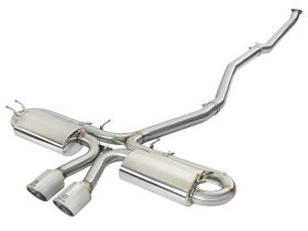 2017-2019 Honda Civic Si FC 1.5L Coupe Takeda 3" to 2-1/2" 304 Stainless Steel Cat-Back Exhaust System - 49-36618-P
