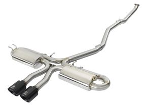2017-2019 Honda Civic Si FC 1.5L Sedan Takeda 3" to 2-1/2" 304 Stainless Steel Cat-Back Exhaust System - 49-36621-B