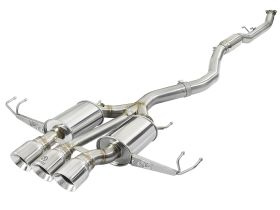 2017-2019 Honda Civic Type-R 2.0L Takeda 3" 304 Stainless Steel Cat-Back Exhaust System w/ Tri-Polished Tips - 49-36623-P