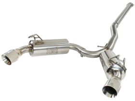 2008-2015 Mitsubishi Lancer EVO X CZ4A Turbo/MR/GSR 2.0L Takeda 3" to 2-1/2" 304 Stainless Steel Cat-Back Exhaust Systems - 49-36701