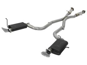 2012-2019 Jeep Grand Cherokee SRT HEMI V8 6.4L MACH Force-Xp 3" 304 Stainless Steel Cat-Back Exhaust System w/ Resonators & High Temp Black Mufflers - 49-38059