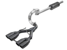 2018-2019 Jeep Wrangler JL V6 3.6L 2DR/4DR Rebel Series 2-1/2" 304 Stainless Steel Cat-Back Exhaust System - 49-38073-B