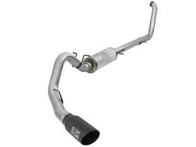 2000-2008 Ford Excursion Turbo Diesel V8 7.3L Large Bore-HD 4" 409 Stainless Steel Turbo-Back Exhaust System - 49-43008-B
