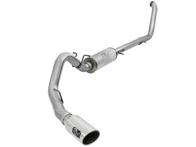 2000-2008 Ford Excursion Turbo Diesel V8 7.3L Large Bore-HD 4" 409 Stainless Steel Turbo-Back Exhaust System - 49-43008-P