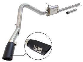 1999-2004 Ford F-350 Super Duty Super Duty V10 6.8L/V8 5.4L MACH Force-Xp 3" to 3-1/2" 409 Stainless Steel Cat-Back Exhaust System - 49-43076-B