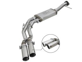 2011-2014 Ford F-150 EcoBoost V6 3.5L Rebel Series 3" to 2-1/2" 409 Stainless Steel Cat-Back Exhaust System - 49-43078-P