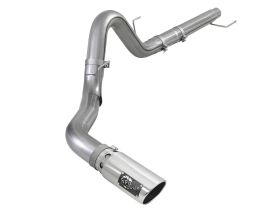 2018-2019 Ford F-150 Turbo Diesel V6 3.0L Large Bore-HD 4" 409 Stainless Steel DPF-Back Exhaust System - 49-43106-P