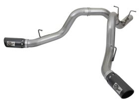 2017-2019 Chevrolet Silverado 3500 HD L5P Duramax Turbo Diesel V8 6.6L Large Bore-HD 4" 409 Stainless Steel DPF-Back Exhaust System - 49-44086-B