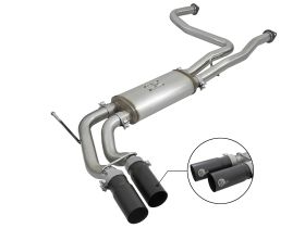 2004-2015 Nissan Titan A60 V8 5.6L Rebel Series 2-1/2" 409 Stainless Steel Cat-Back Exhaust System - 49-46124-B