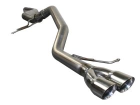 2011-2014 VW Jetta TDI 2.0L Large Bore-HD 2-1/2" 409 Stainless Steel Cat-Back Exhaust System - 49-46401