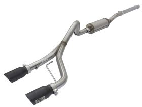 2012-2018 Jeep Wrangler JK V6 3.6L Rebel Series 2-1/2" 409 Stainless Steel Cat-Back Exhaust System - 49-48056-B