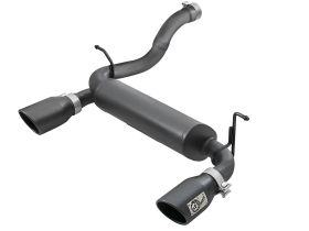 2018-2019 Jeep Wrangler JL V6 3.6L 2DR/4DR Rebel Series 2-1/2" 409 Stainless Steel Axle-Back Exhaust System - 49-48067-B