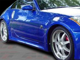 2003-2008 Nissan 350z VTX Side Skirts by AiT - N3502HIVTXSS