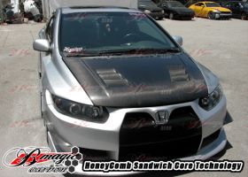 2006-2009 Honda Civic 2DR R1 Carbon Fiber Hood