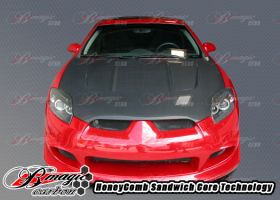 2006-2010 Mitsubishi Eclipse RRS Fiberglass Hood
