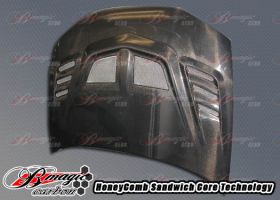 1997-2002 Mitsubishi Mirage 2DR R1 Carbon Fiber Hood