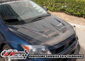 2004-2008 Scion tC Raiden Carbon Fiber Hood