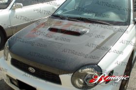 2004-2005 Subaru Impreza WRX OEM Carbon Fiber Hood
