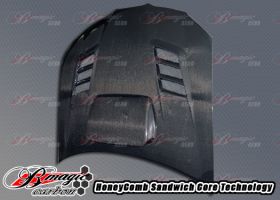 2006-2007 Subaru Impreza WRX R1 Carbon Fiber Hood