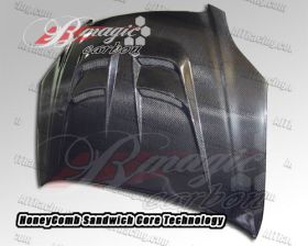 2003-2008 Toyota Matrix 5DR Raiden Carbon Fiber Hood