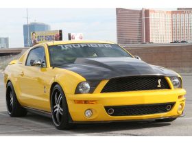 2007-2009 Ford Mustang GT500 3" Cowl Functional Heat Extractor Carbon Fiber Hood