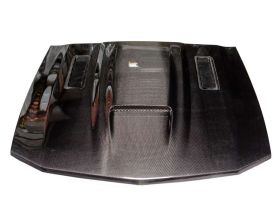 2005-2009 Ford Mustang A61 Dual-Functional Ram Air Carbon Fiber Hood - TC10024-A