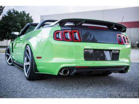 2013-2014 Ford Mustang Boss Carbon Fiber Rear Diffuser - TC10025-LG140