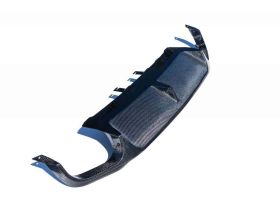 2010-2014 Ford Mustang Boss/GT500 Carbon Fiber Quad-Tip Rear Diffuser - TC10025-