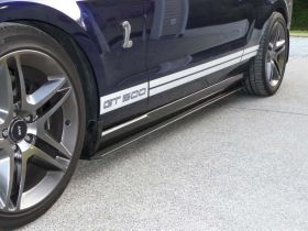 2010-2012 Ford Mustang V6/GT/GT500 Carbon Fiber OEM XR4 Side Skirts - TC10025-XR
