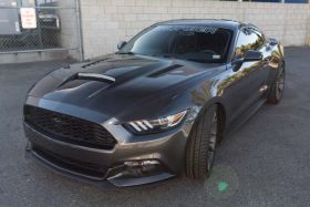 2015-2017 Ford Mustang V6/GT A72 Dual-Functional Ram Air Carbon Fiber Hood - TC1