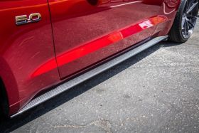 2015-2016 Ford Mustang Carbon Fiber Side Splitters / Skirts - TC10026-XR10
