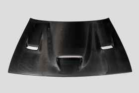 2008-2021 Dodge Challenger HellCat Functional Heat Extractor Carbon Fiber Hood