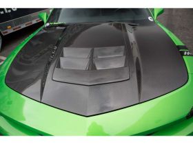 2010-2015 Chevy Camaro A74 Functional Heat Extractor Carbon Fiber Hood - TC30022
