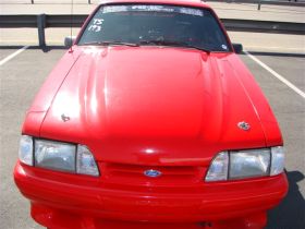 1987-1993 Ford Mustang Cobra R Fiberglass Heat Extractor Hood - TF10021-A32