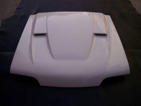 1987-1993 Ford Mustang Super Fiberglass Heat Extractor Hood - TF10021-A48