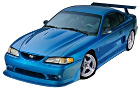 1994-1998 Ford Mustang Cobra R 2000 Fiberglass Heat Extractor Hood - TF10022-A31