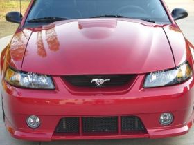 1999-2004 Ford Mustang Cobra R Fiberglass Heat Extractor Hood - TF10023-A31