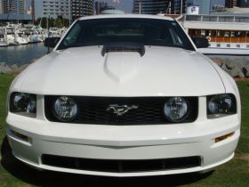 2005-2009 Ford Mustang B-351 Fiberglass Ram Air Hood - TF10024-A41