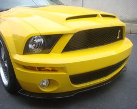 2007-2009 Ford Mustang GT500 Carbon Fiber Front Bumper Lip Spoiler - TC10024-LG3
