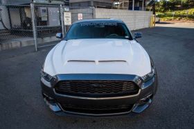 2015-2017 Ford Mustang V6/GT A53 Fiberglass Dual Functional Ram Air Hood - TF100