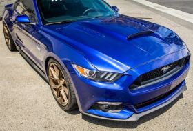 2015-2017 Ford Mustang V6/GT A72 Fiberglass Dual Functional Ram Air Hood - TF100