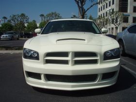 2006-2010 Dodge Charger 1" Cowl Induction Fiberglass Ram Air Hood - TF20020-A9