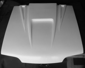 1987-1993 Ford Mustang Spyder Fiberglass Heat Extractor Hood - TF10021-A14