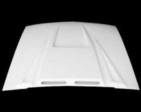 1994-1998 Ford Mustang Spyder Fiberglass Heat Extractor Hood - TF10022-A14